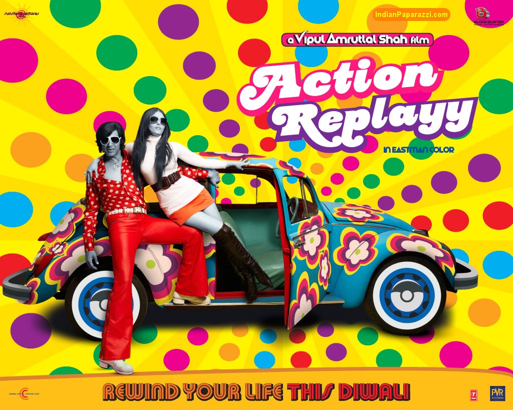 Action Replayy 2010 Bollywood Posters Hindi Bollywood Movies Vintage Film