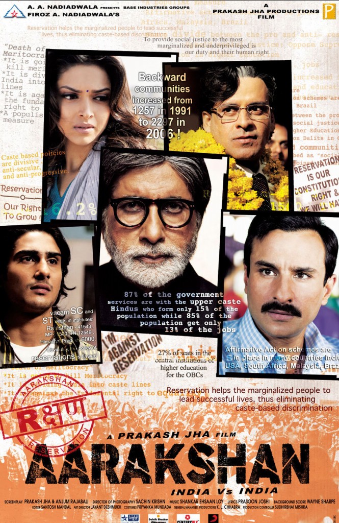 Aarakshan Movie poster And Trailer 2011