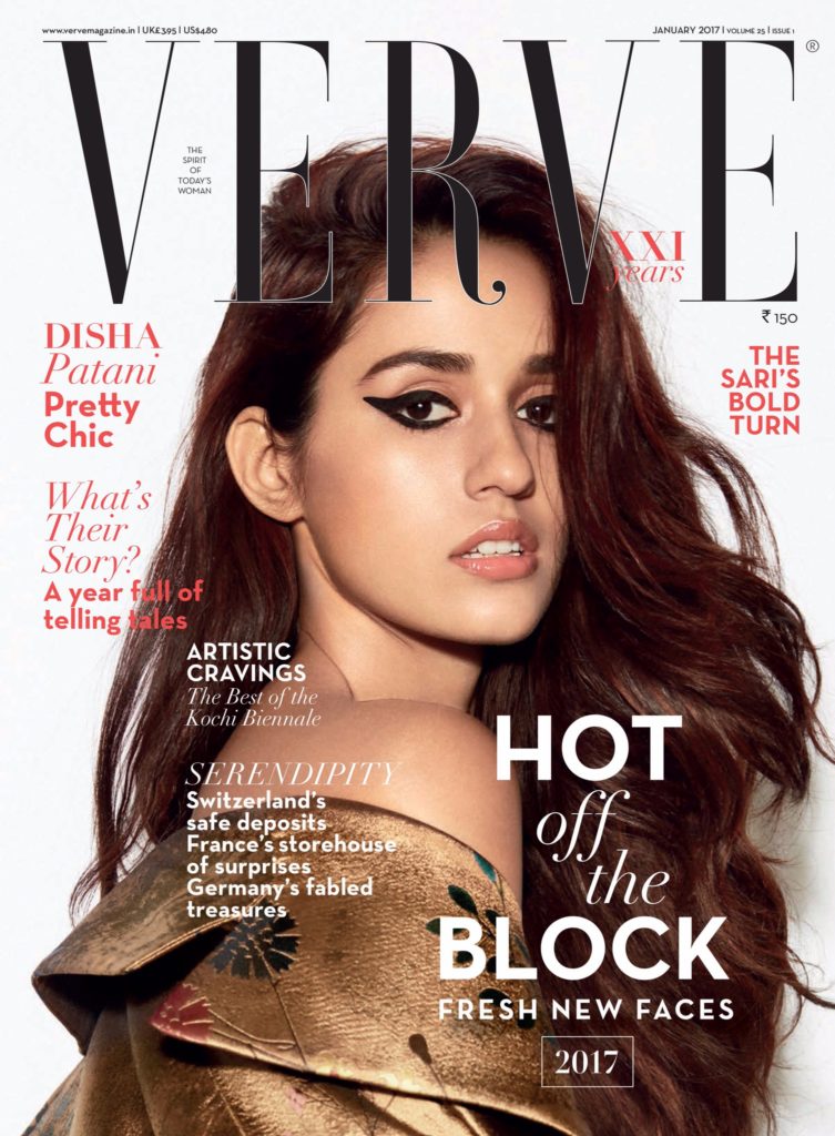 Disha Patani cover girl for Verve Magazine January 2017 Issue