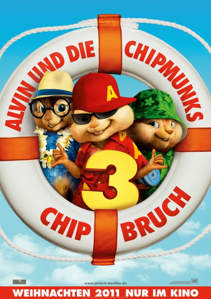 Alvin and the Chipmunks Chip-Wrecked Movie Poster And Trailer 2011 Alvin and the Chipmunks Chip-Wrecked Movie Poster And Trailer 2011