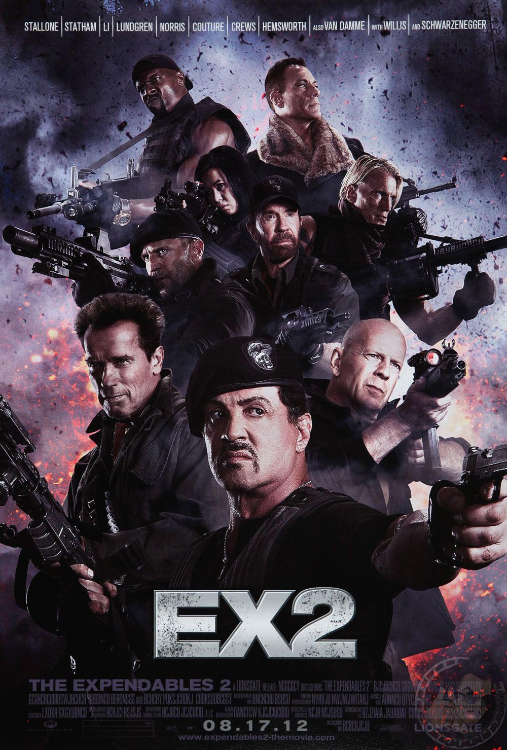 The Expendables 2 Movie Poster And Trailer 2012