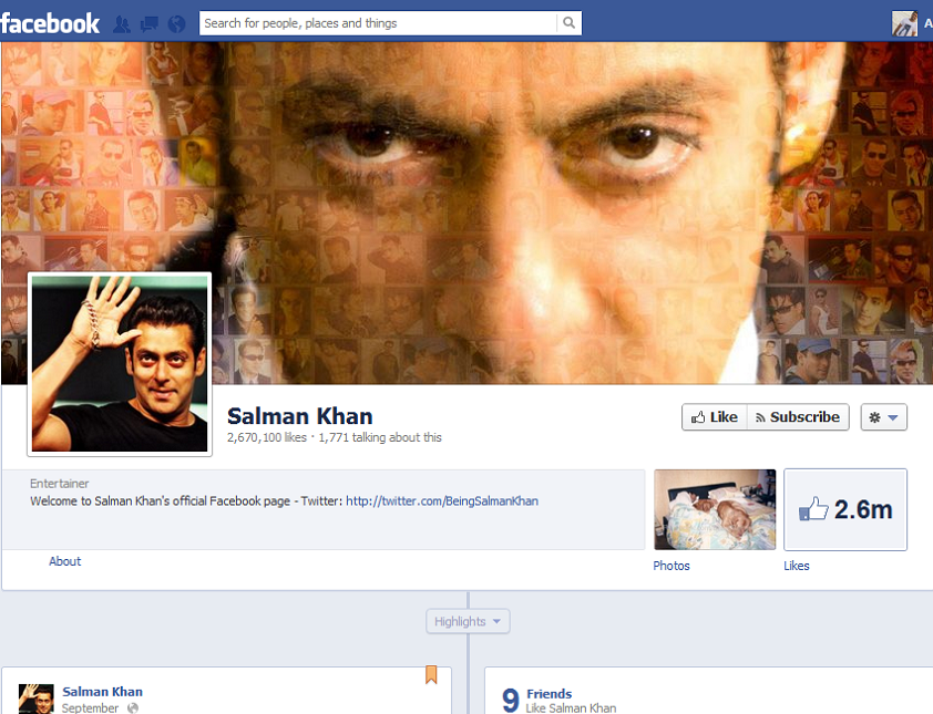 Salman Khan Joins Facebook