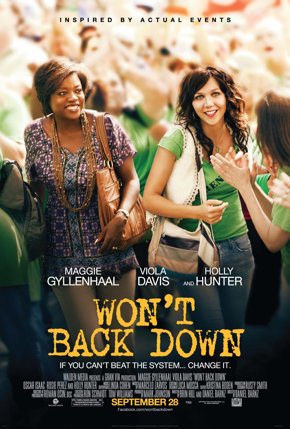 Won't Back Down Movie Poster 2012