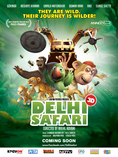 Delhi Safari Movie poster 2012 Delhi Safari Movie poster 2012