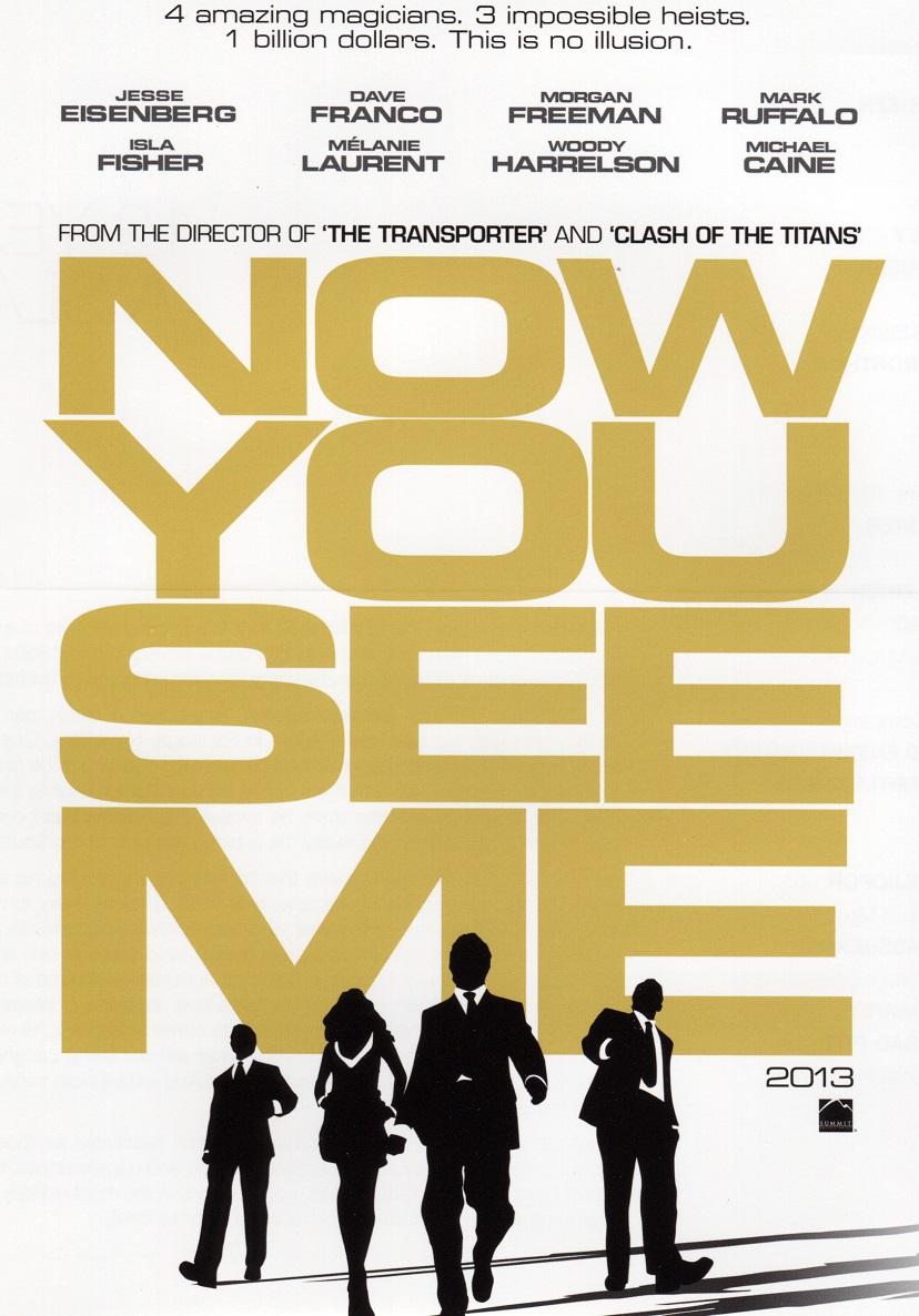 Now You See Me Movie Poster 2013