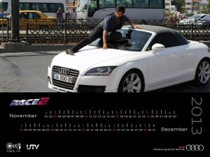 Nov-Dec With Saif Ali Khan in Race2 Audi 2013 Calendar