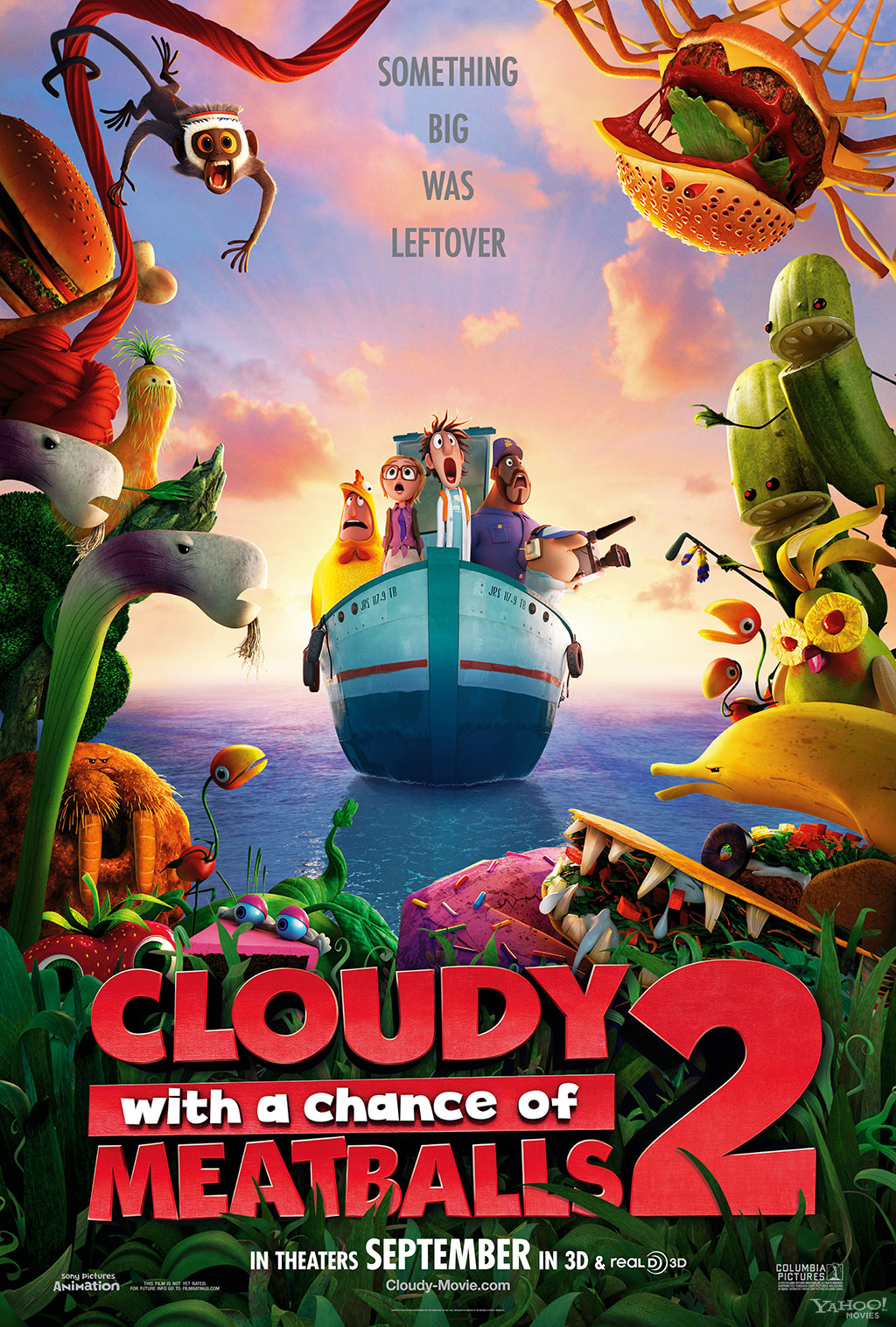 Cloudy With a Chance of Meatballs 2 Movie Poster 2013