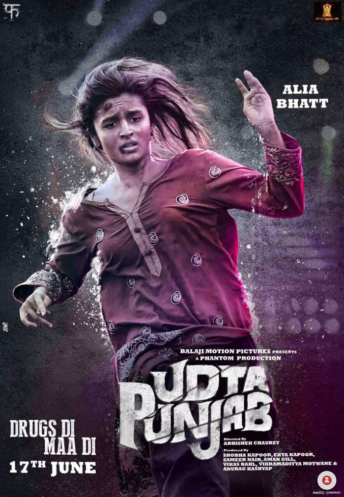 Udta Punjab Poster Alia Bhatt - India Release