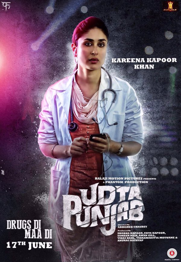 Udta Punjab Poster Kareena Kapoor - India Release