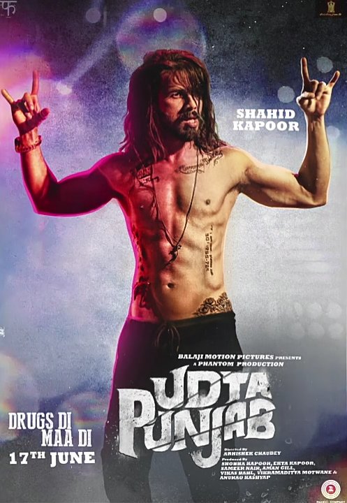 Udta Punjab Poster Shahid Kapoor - India Release