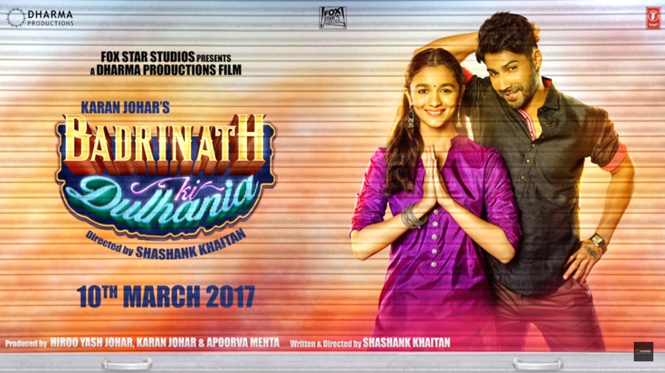 Badrinath Ki Dulhania Poster 2- India Release