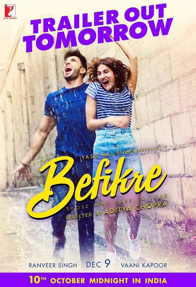Befikre Movie Poster 3 - India Release Date