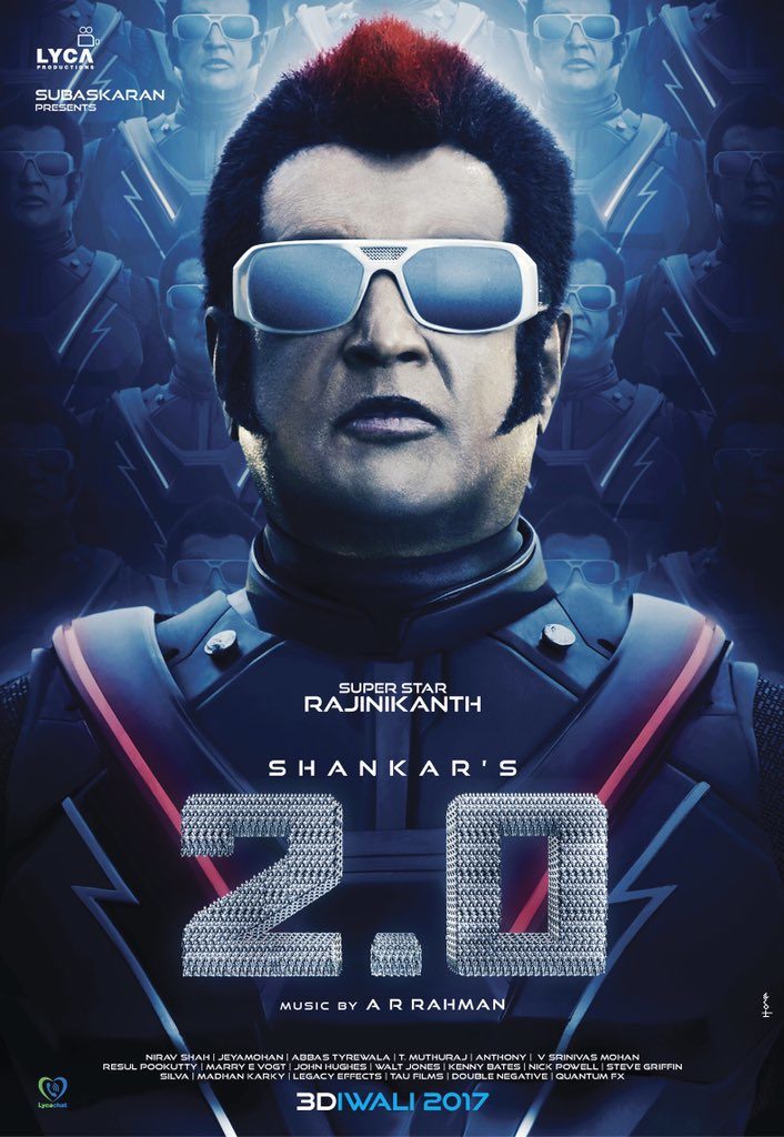  First Look of Rajnikanth in Robot 2.0 Poster