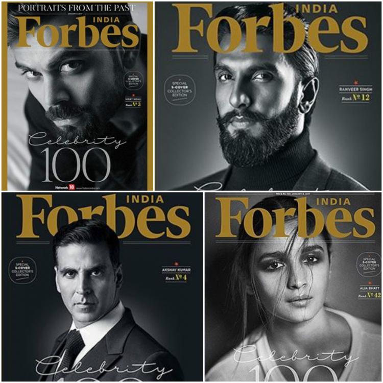 Akshay, Virat, Sonam, Ranveer, Alia on the cover of Forbes India