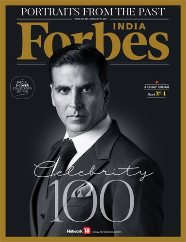 Akshay on the cover of Forbes India