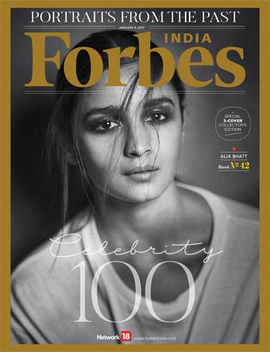 Alia on the cover of Forbes India
