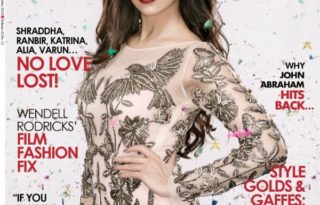 Divya Khosla Kumar on the cover of Cineblitz December 2016 Issue