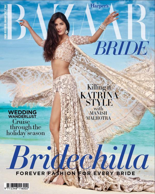 Katrina Kaif Stuns On The Harper’s Bazaar Bride Cover December2016 Issue
