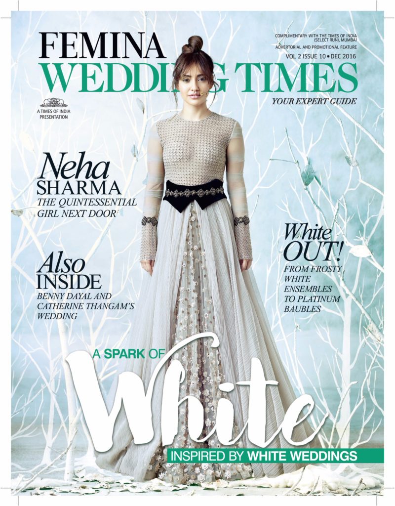 Neha Sharma Photoshoot for cover of Femina Wedding Times December 2016 issue