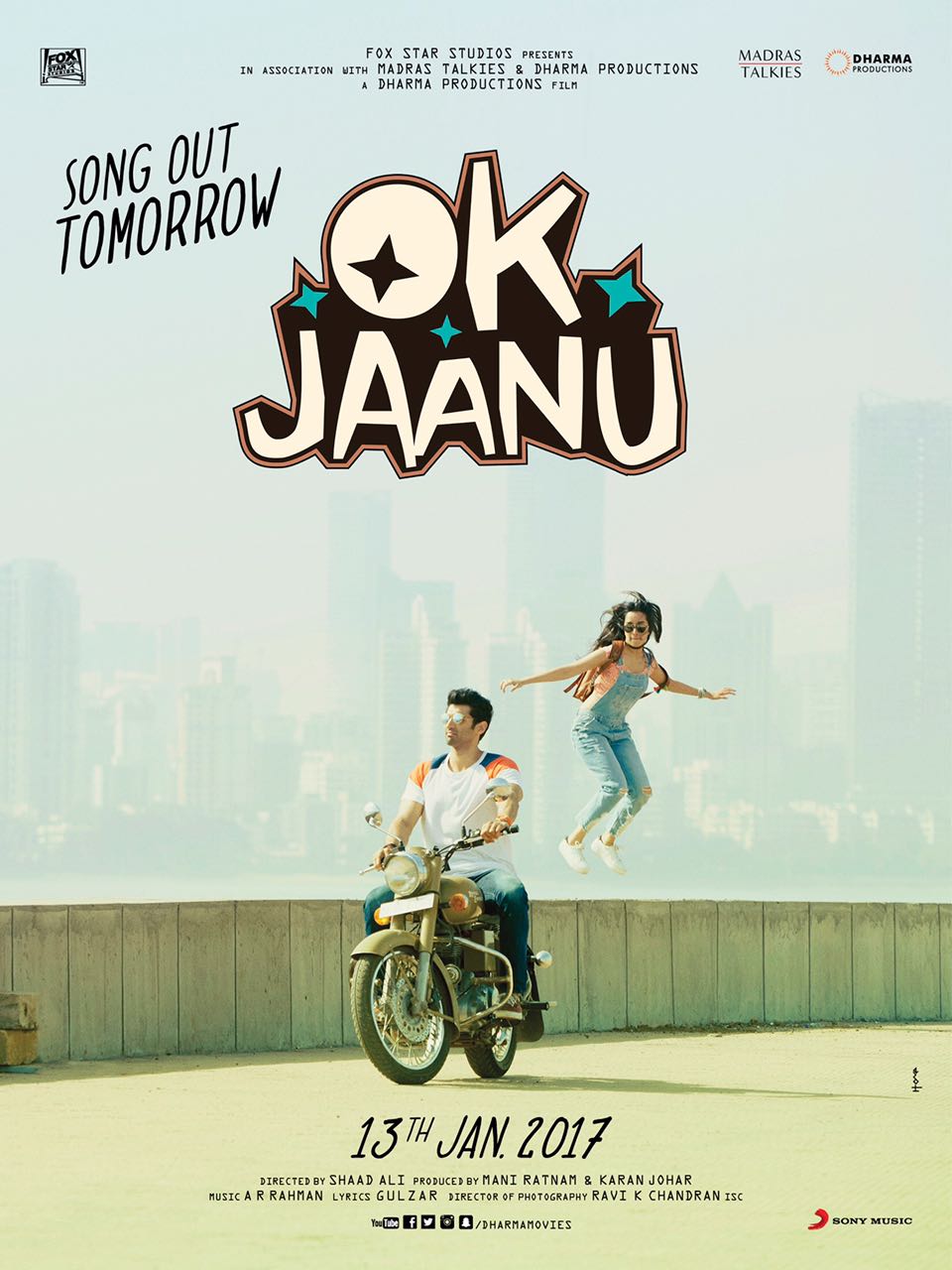 OK Jaanu Title Song Track Poster | News