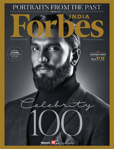 Ranveer Singh on the cover of Forbes India