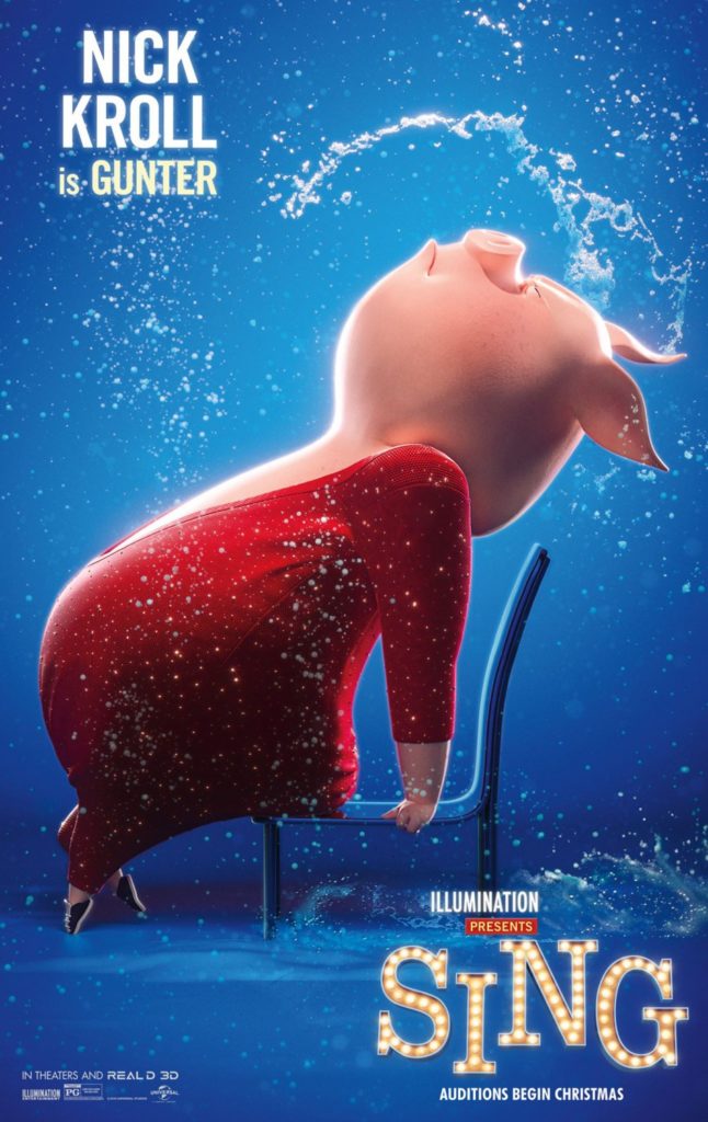Sing Poster 3- India Release 2017