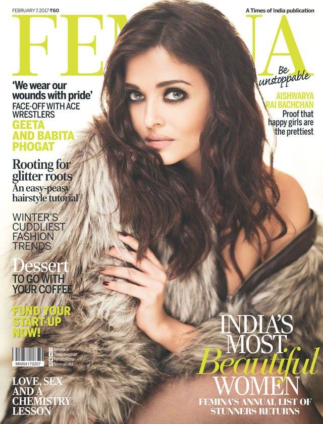 Aishwarya Rai Bachchan On The Cover Of Femina Magazine February 2017 Issue