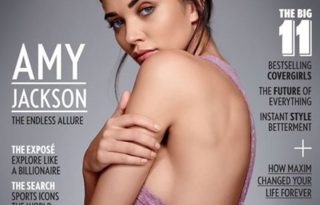 Amy Jackson - Cover Page of Maxim India January 2017