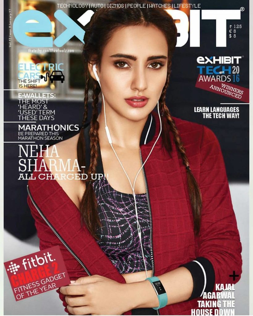 Neha Sharma Cover Photoshoot For Exhibit Magazine January 2017 Issue Image 1