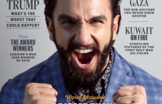 Ranveer Singh’s Cover Photoshoot For Esquire Magazine January 2017