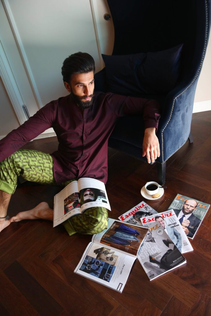 Ranveer Singh’s Photoshoot For Esquire Magazine January 2017
