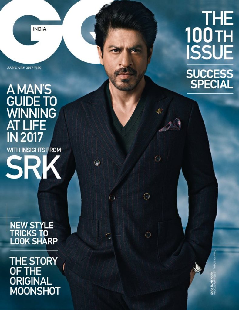 Shah Rukh Khan On The Cover Of GQ India Magazine January 2017 Issue
