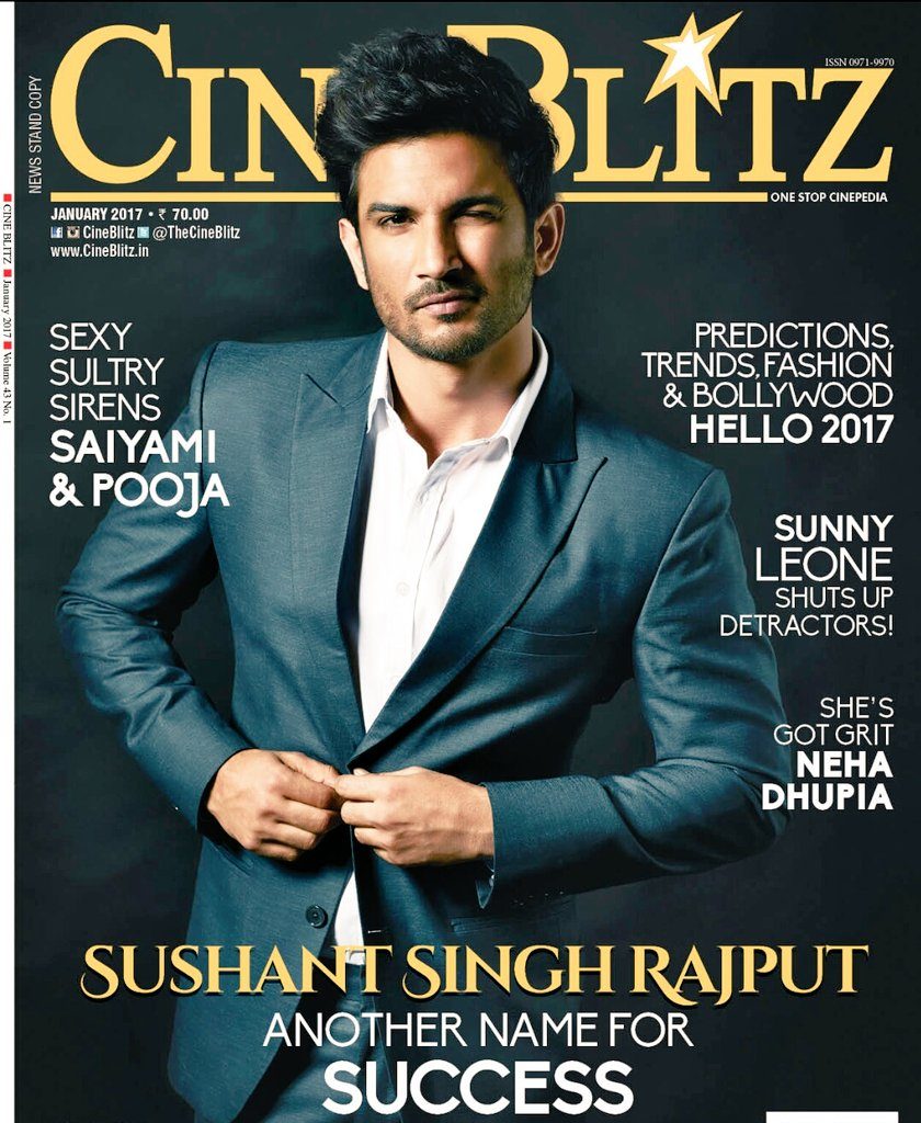 Sushant Singh Rajput On The Cover Of CineBlitz Magazine January 2017