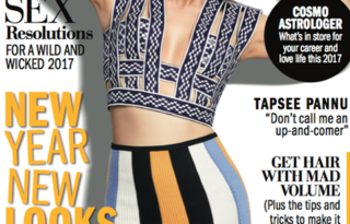 Taapsee Pannu Cover Photoshoot Of Cosmopolitan India Magazine January 2017 Image 1