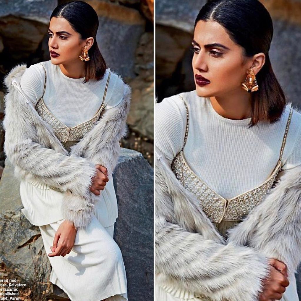 Taapsee Pannu Cover Photoshoot Of Cosmopolitan India Magazine January 2017 Image 4