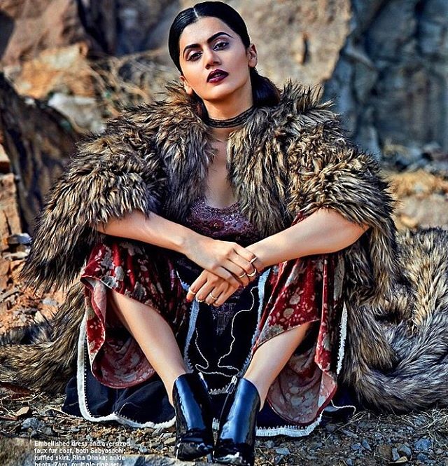 Taapsee Pannu Cover Photoshoot Of Cosmopolitan India Magazine January 2017 Image 5