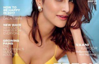 Vaani Kapoor On The Cover of Elle India Magazine January 2017