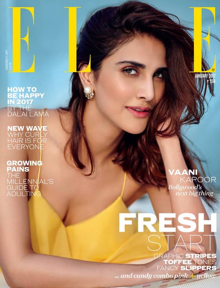 Vaani Kapoor On The Cover of Elle India Magazine January 2017