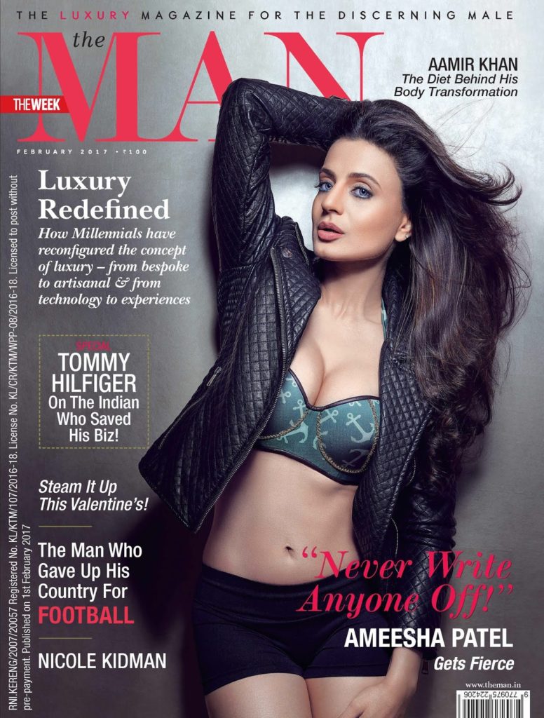 Ameesha Patel Photoshoot for The Cover of Man Magazine February 2017