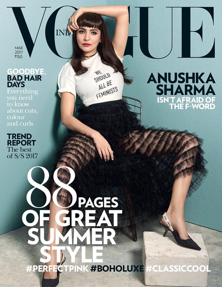 Anushka Sharma On The Cover Of Vogue India Magazine March 2017