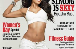 Bipasha Basu On The Cover Of Health&Nutrition India Magazine March 2017