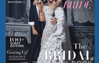 Jacqueline & Harshvardhan on the cover of Harper's Bazaar Bride India Magazine February 2017