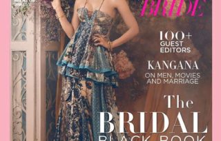Kangana Ranaut On The Cover Of Harper's Bazaar Bride Magazine February 2017 Issue