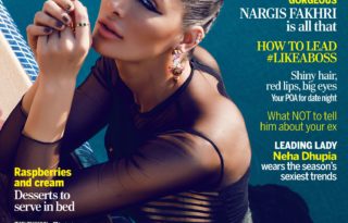 Nargis Fakhri on the cover of Femina India Magazine February 2017