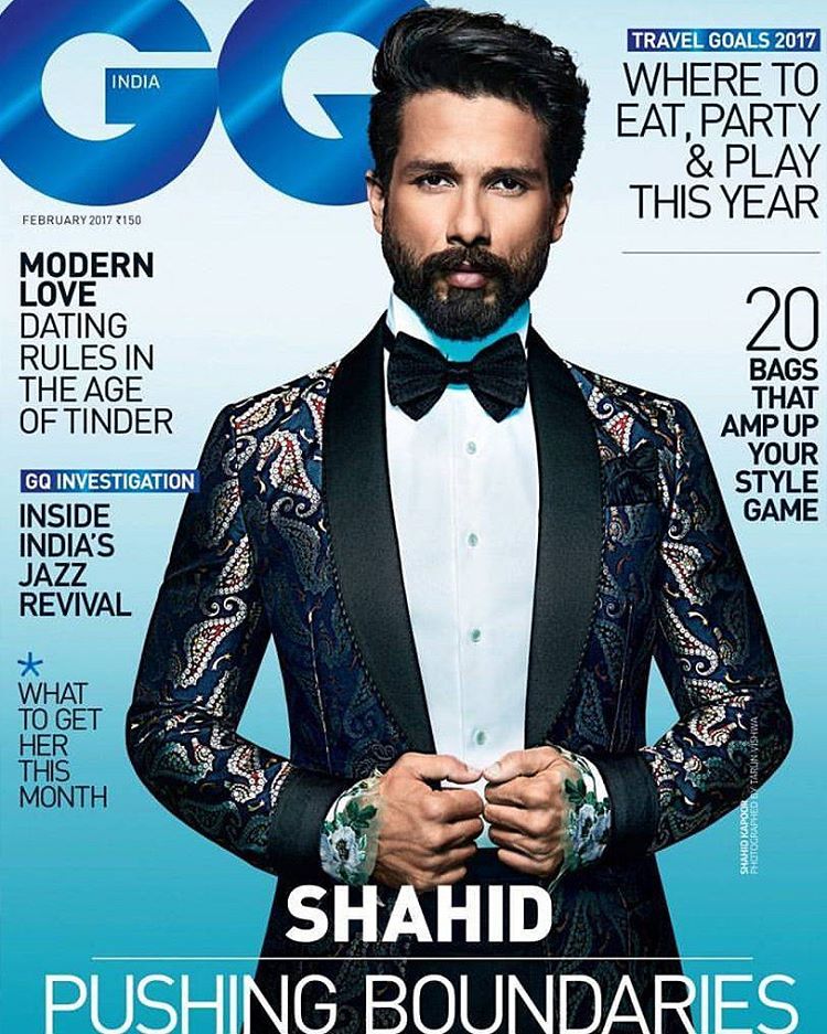 Shahid Kapoor On The Cover Of GQ Magazine Photoshoot February 2017