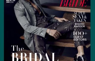 Shahid Kapoor On The Cover Of Harper's Bazaar Bride Magazine February 2017