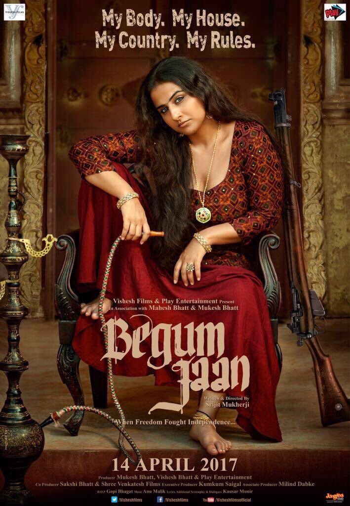 Begum Jaan - Vidya Balan first poster - India Release 2017