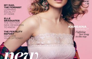 Kangana Ranaut On The Cover of Elle India Magazine March 2017