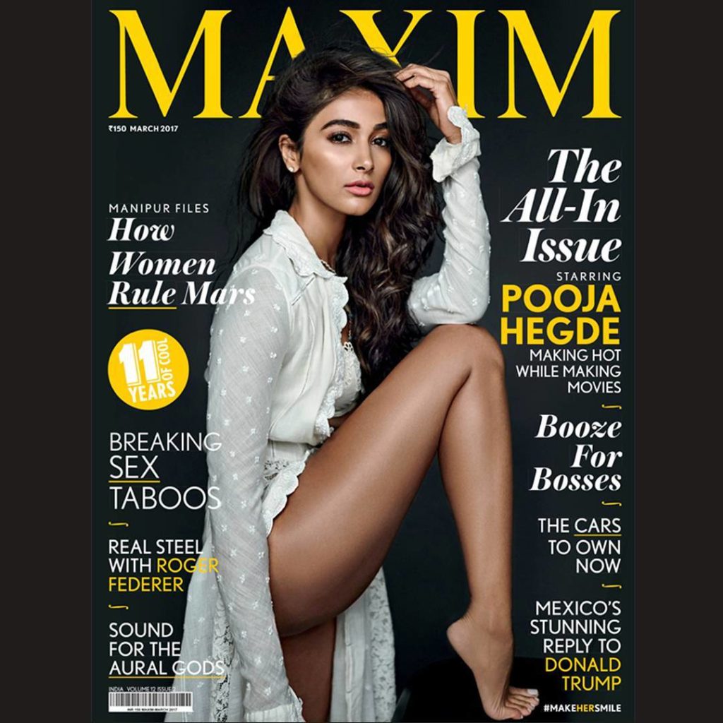 Pooja Hegde Photoshooot For Maxim India Magazine March 2017 Cover
