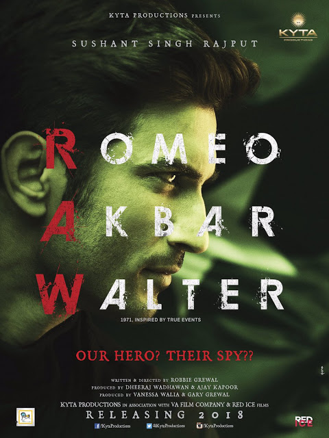 Romeo Akbar Walter - Sushant Singh First Look Posters 2